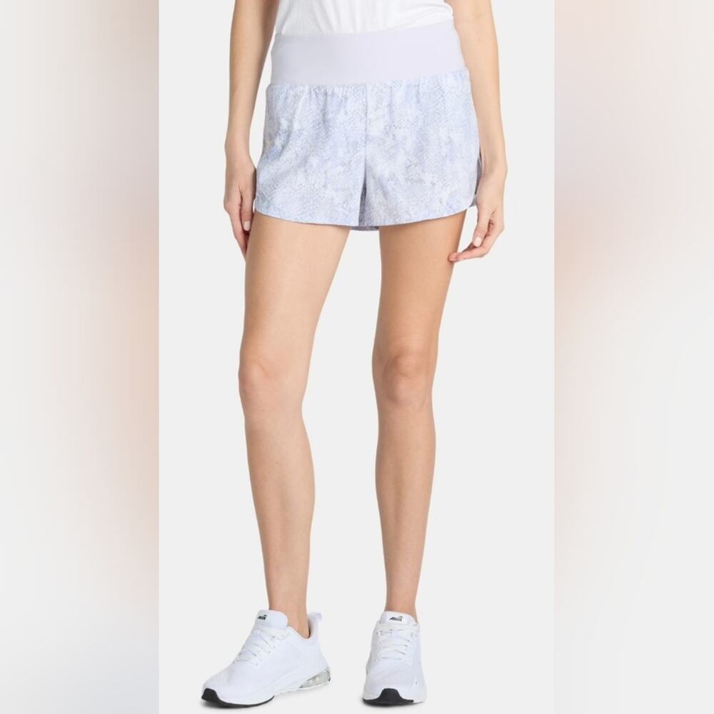 NWT Avia Women's Light Lilac Patterned Athletic Shorts Sz. 8-10 #1983